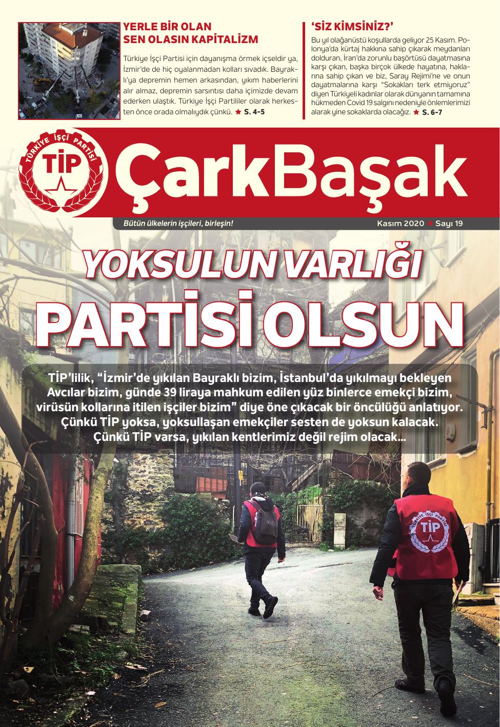 Sayı 19 kapak (1. sayfa)