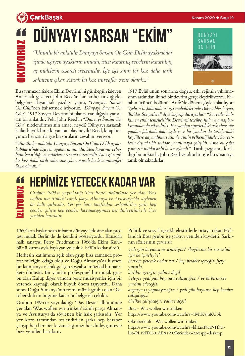 Sayı 19 - Sayfa 19