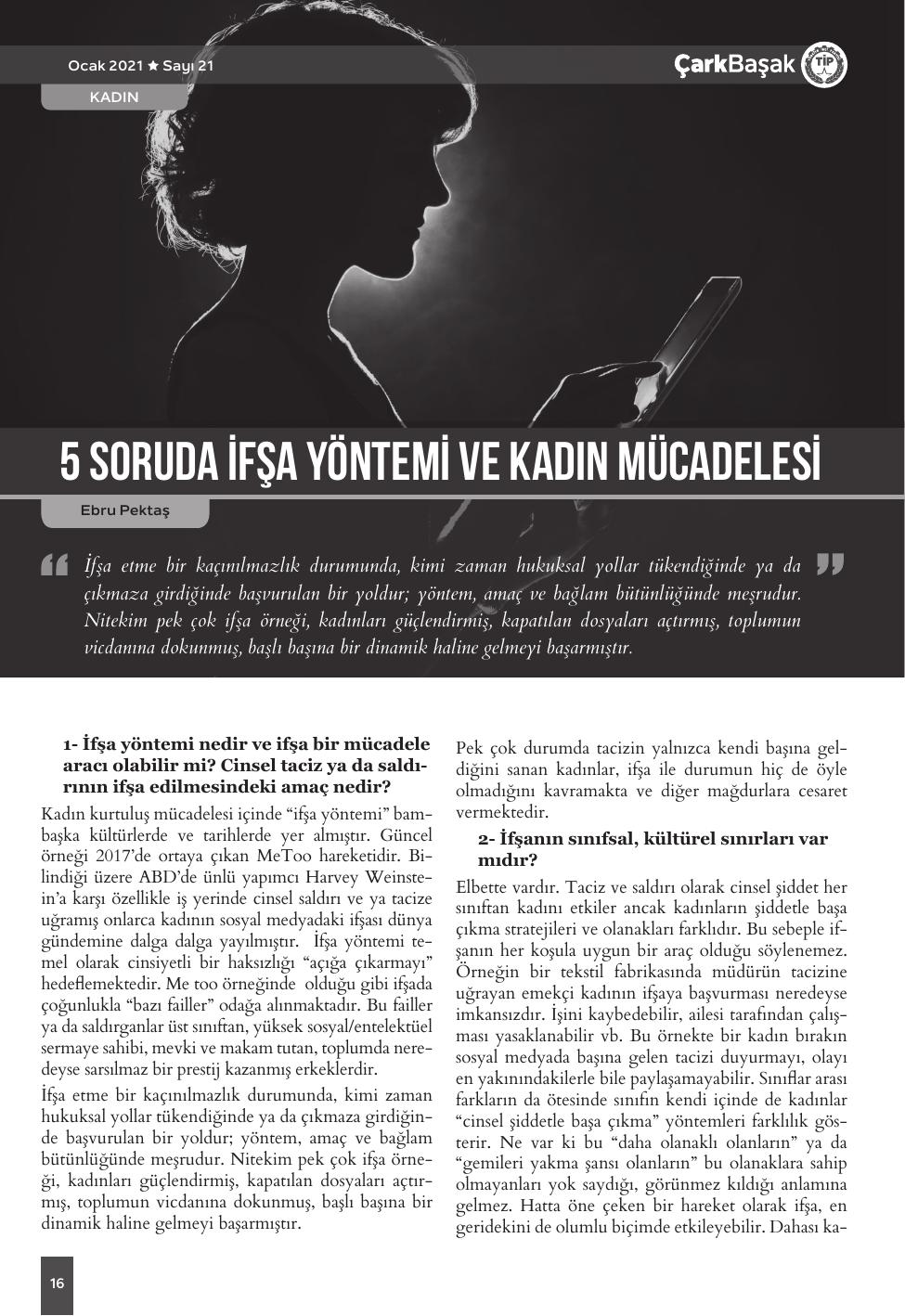 Sayı 21 - Sayfa 16