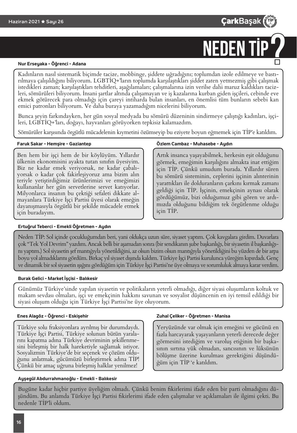 Sayı 26 - Sayfa 16