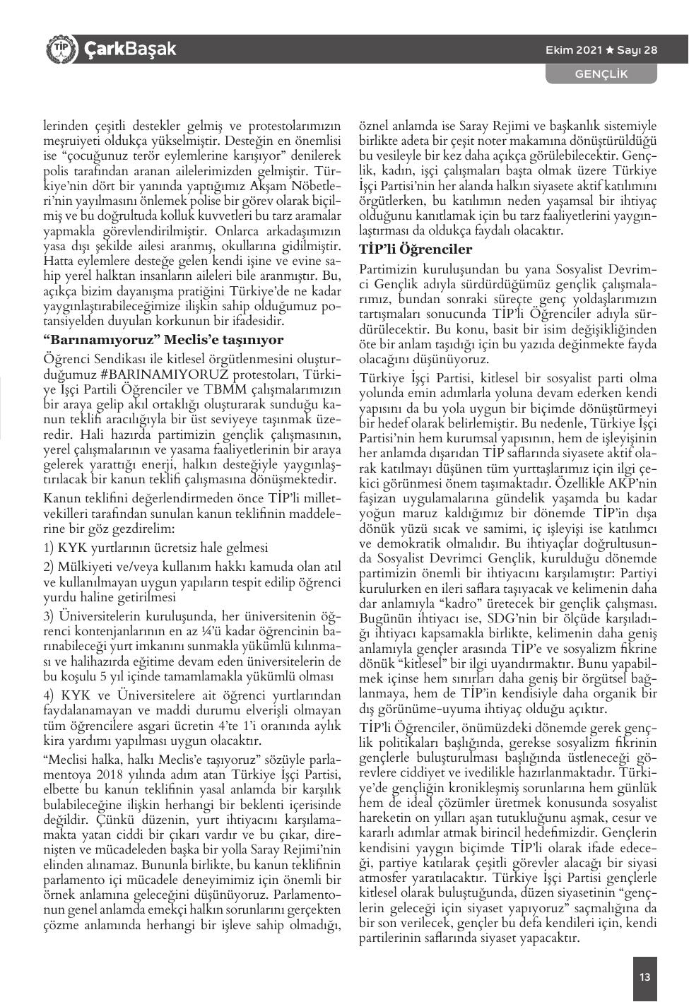 Sayı 28 - Sayfa 13