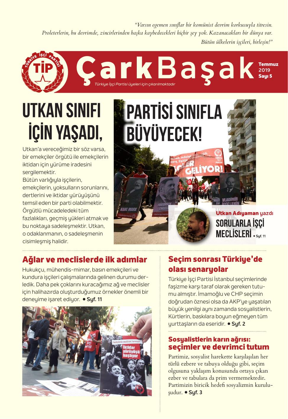 Sayı 5 kapak (1. sayfa)