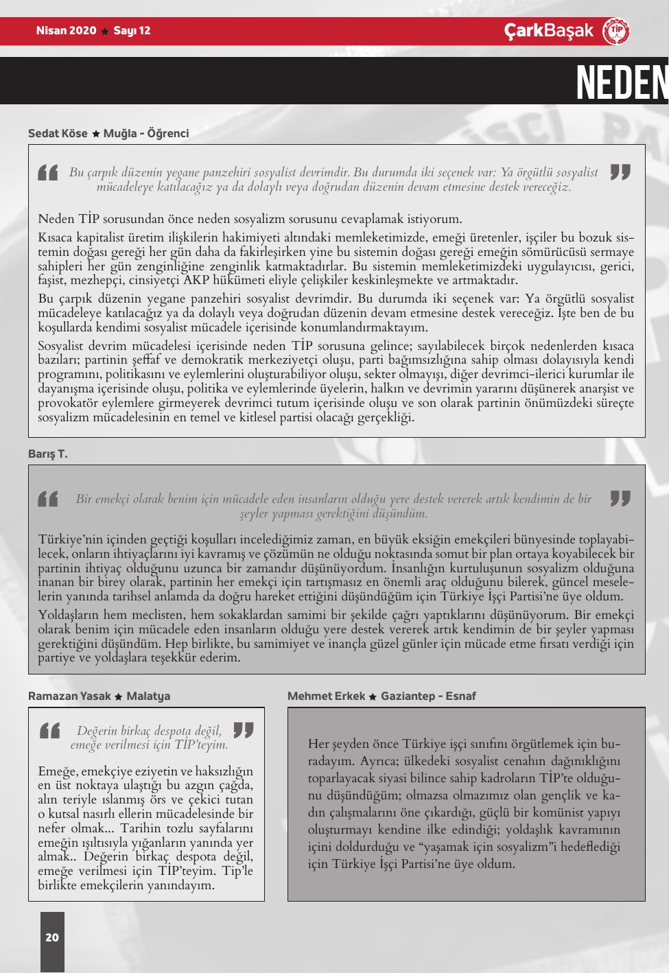 Sayı 12 - Sayfa 20