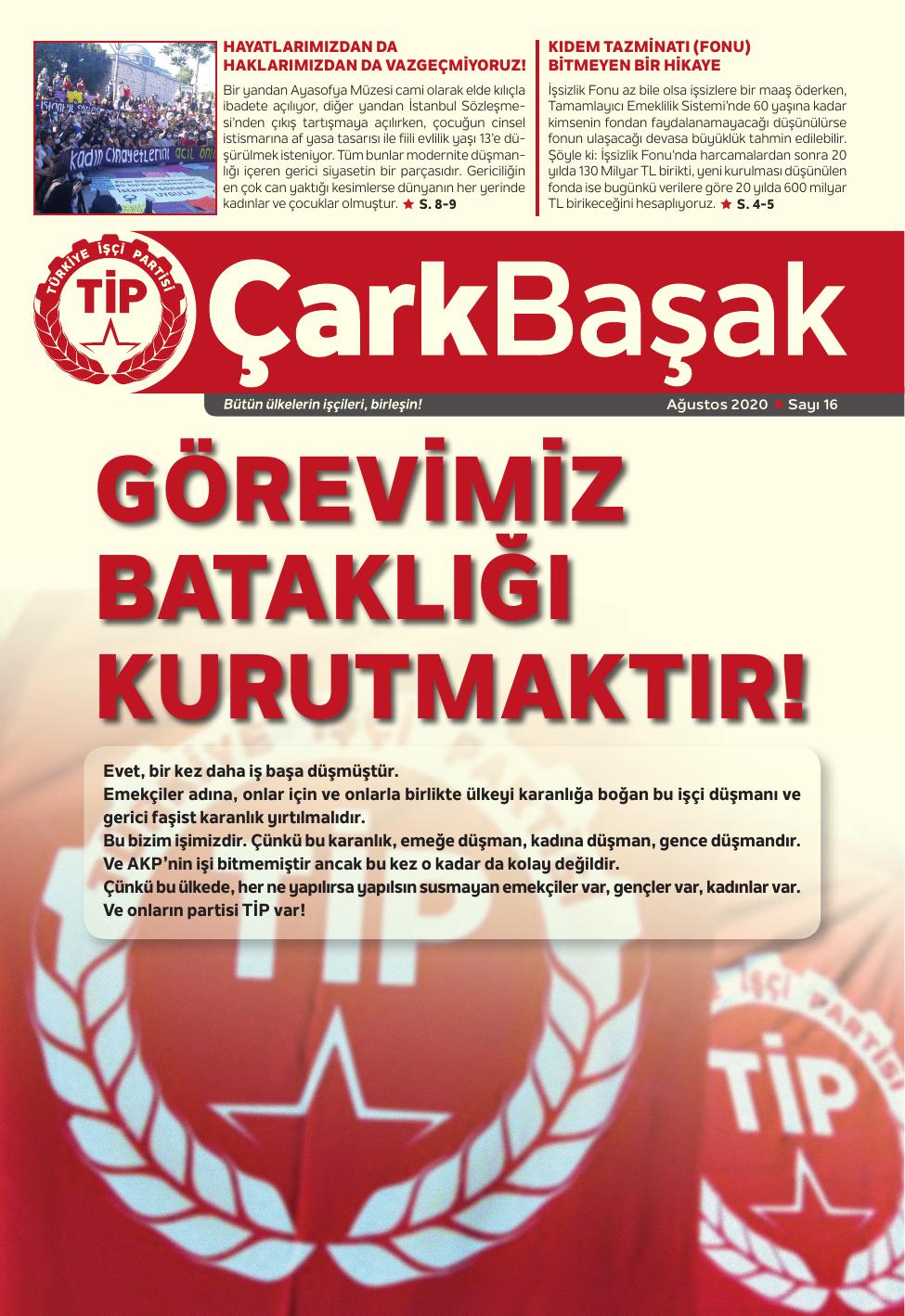 Sayı 16 kapak (1. sayfa)