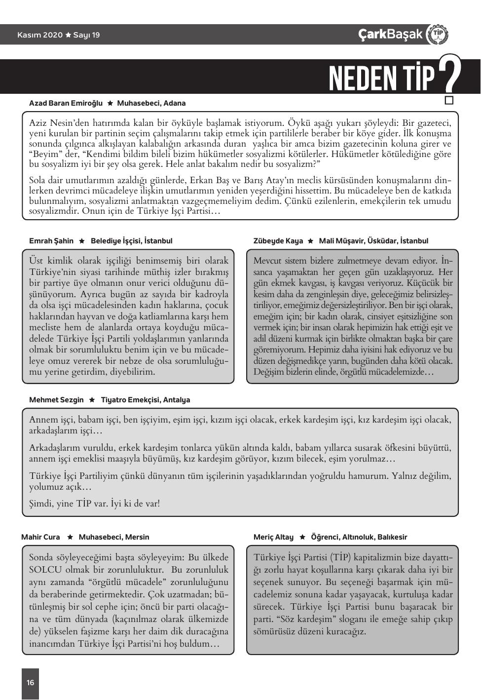 Sayı 19 - Sayfa 16