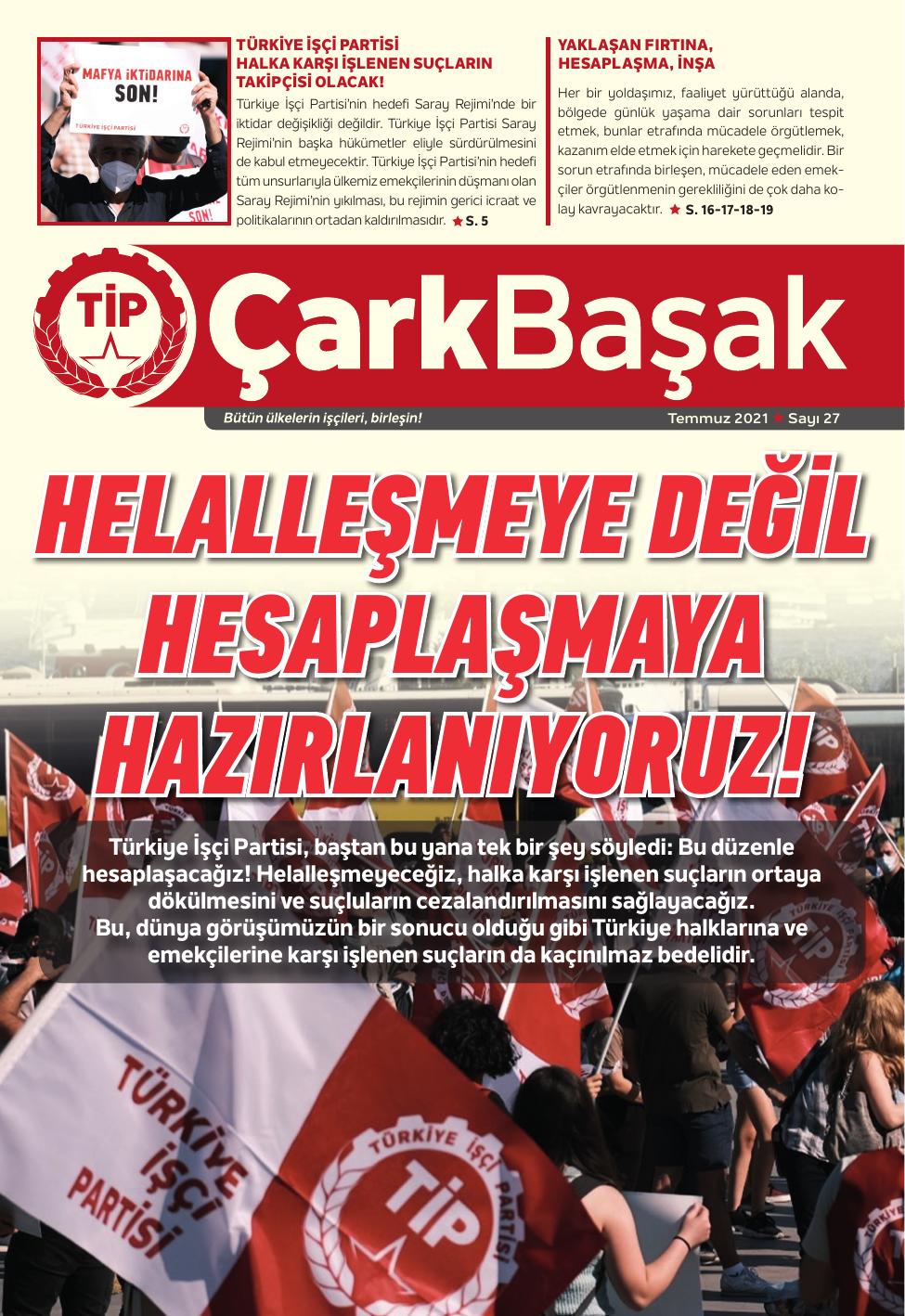 Sayı 27 kapak (1. sayfa)