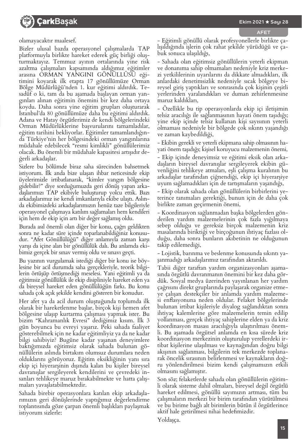 Sayı 28 - Sayfa 15